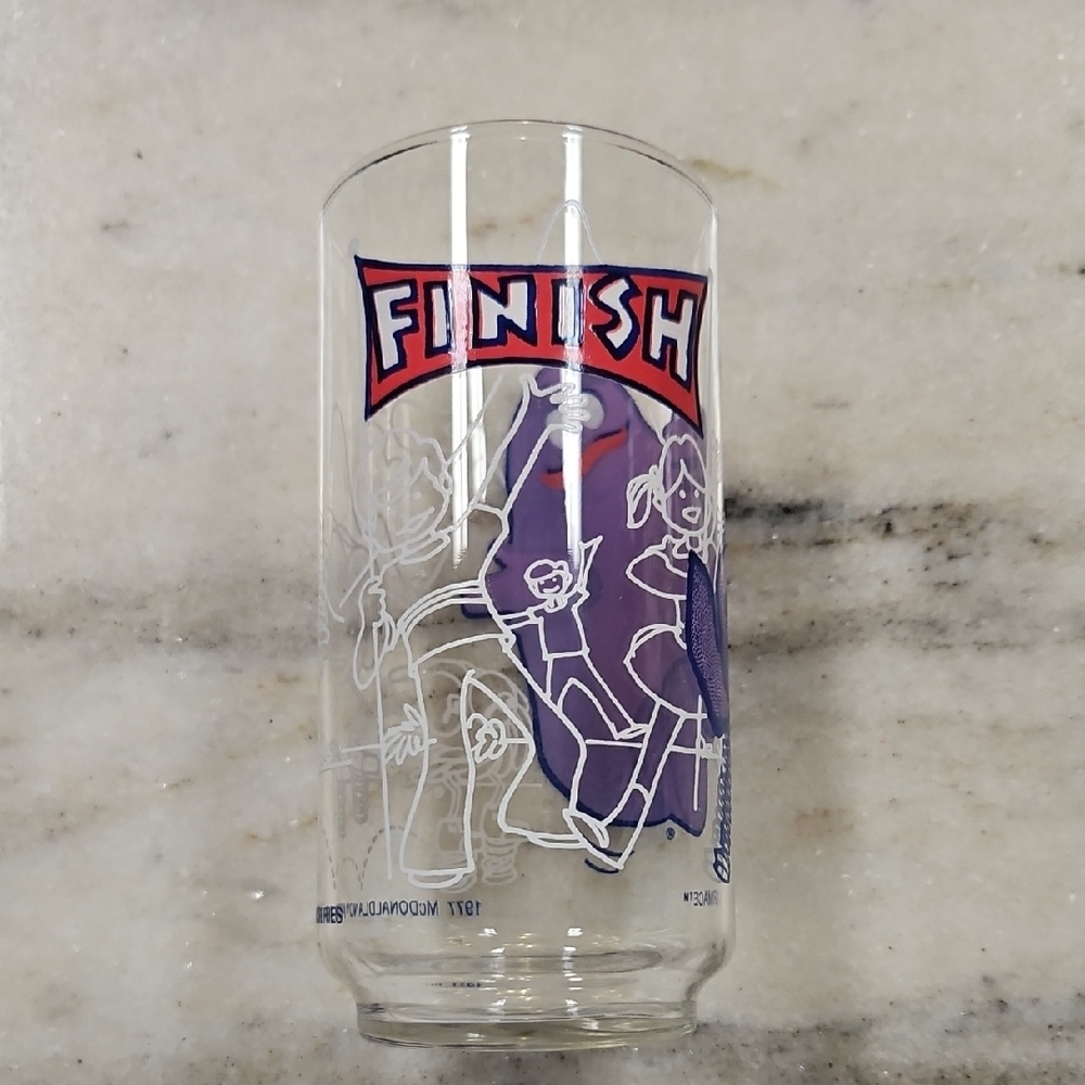 1977 McDonaldland Action Series Grimace Character Glass - Picture 2 of 4